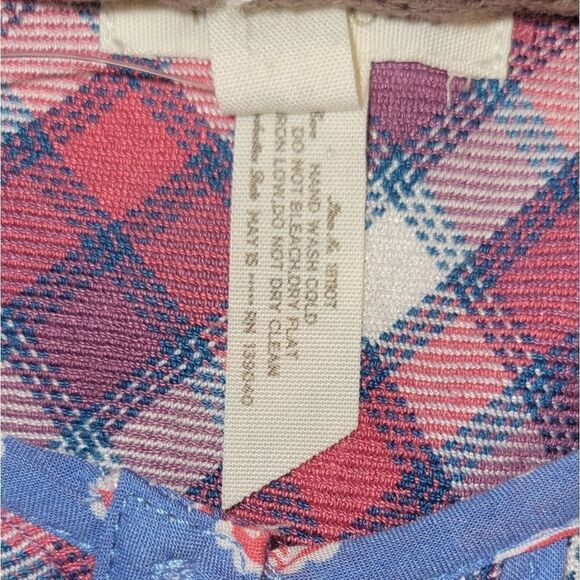 NWOT Matilda Jane Button Down Harper Tunic Red Blue Plaid 8 - Picture 10 of 10